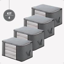 Kit 4 Bolsa Saco Organizador Edredom Coberta Casaco Cobertor Roupas Toalha Guarda Roupa Closet Armário Com Tampa Ecológico AntiPoeira Umidade Insetos Kit 4 Bolsa Saco Organizador Edredom Coberta Casaco Cobertor Roupas Toalha Guarda Roupa Closet Armário Com Tampa Ecológico AntiPoeira Umidade Insetos