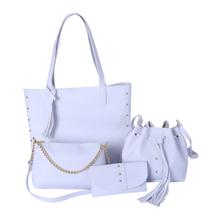 Kit 4 Bolsas Feminina Sacola Saquinho Baladinha E Carteira