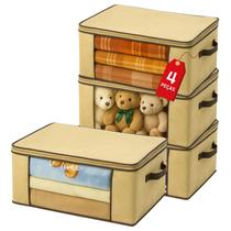 Kit 4 Bolsas Organizadoras Grandes Caixa Multiuso Guarda Roupa Colchas Edredom Cobertor Kit 4 Bolsas Organizadoras Grandes Caixa Multiuso Guarda Roupa Colchas Edredom Cobertor