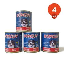 Kit 4 Bomguy Premium Patê Sabor Carne Ração Úmida para Cães Adultos 280g FVO Kit 4 Bomguy Premium Patê Sabor Carne Ração Úmida para Cães Adultos 280g FVO