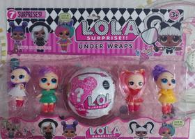 Kit 4 Bonecas + Bola Lol Surprise Com Acessórios Kit 4 Bonecas + Bola Lol Surprise Com Acessórios