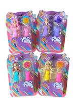 Kit 4 Bonecas Pequena Fashion Sortida Com Acessórios E Anel