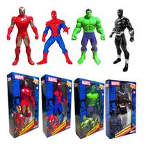 Kit 4 Boneco Heróis Marvel Vingadores Coleção Envio Imediato - Bonecos Marvel Hulk Pantera Ne