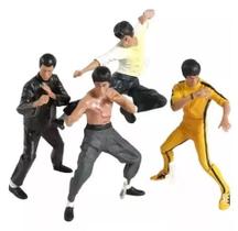 Kit 4 Bonecos Action Figure Bruce Lee Filmes Com Caixa Kit 4 Bonecos Action Figure Bruce Lee Filmes Com Caixa