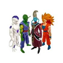 Kit 4 Bonecos Dragon Ball: Goku SSJ3, Piccolo, Freeza, Whis