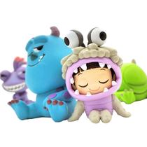 Kit 4 bonecos monstros sa sulley mike boo randall pvc