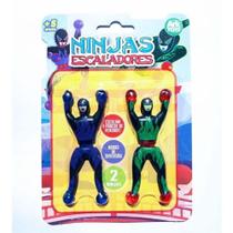 Kit 4 Bonecos Ninjas Escaladores Gruda No Vidro Azulejo Diversão Criança 3882 - Arktoys Kit 4 Bonecos Ninjas Escaladores Gruda No Vidro Azulejo Diversão Criança 3882 - Arktoys