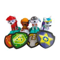 Kit 4 Bonecos Patrulha Canina 8cm c/ Skate - Marshall Kit 4 Bonecos Patrulha Canina 8cm c/ Skate - Marshall
