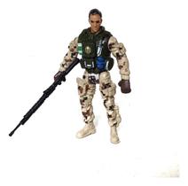 Kit 4 Bonecos Policial Militar Exercito Soldados Armados C3 Kit 4 Bonecos Policial Militar Exercito Soldados Armados C3