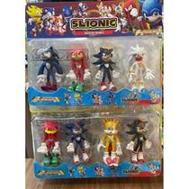 kit 4 Bonecos Sonic Articulados 15 cm Pronta entrega Figura Emborrachada Filme Novo Sonic Envio Imediato