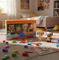 Kit 4 Bonecos Turma do Chaves Dona Florinda Kiko Sr. Barriga