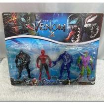 Kit 4 Bonecos Venom Ultimate Spider Man