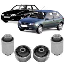 Kit 4 Borracha Balança Dianteira Ford Fiesta 2000 2001 2002