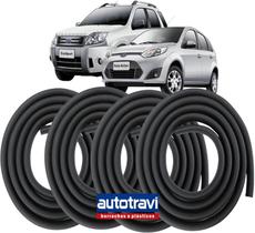 Kit 4 Borracha Guarnição de Porta Fiesta Rocan 2003 a 2014 Ecosport 2004 a 2012 AUTOTRAVI