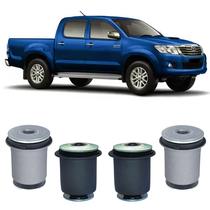 Kit 4 Borracha Pequena Grande Suspensão Hilux 2013 2014 2015