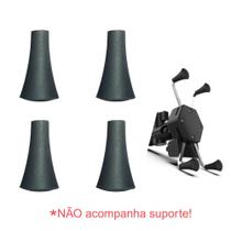 Kit 4 Borrachas Borrachinha Para Suporte De Celular Preta