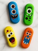 Kit 4 Borrachas de Monstros Não Esfarelam e São Super Coloridas