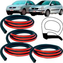 Kit 4 Borrachas de Porta Polo Sedan 02 03 04 05 06 07 a 14