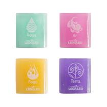Kit 4 Borrachas Elementos - Leo&Leo