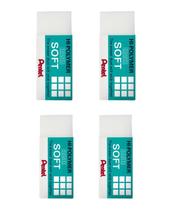 Kit 4 Borrachas Pentel Hi-polymer Soft Profissional Pequena Kit 4 Borrachas Pentel Hi-polymer Soft Profissional Pequena