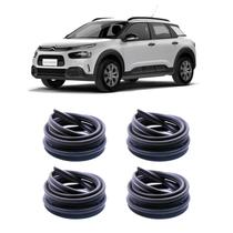 Kit 4 borrachas porta lateral citroen c4 cactus qualidade