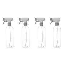 Kit 4 Borrifadores Multiuso Flow Bege E Cinza 500ml On/Off