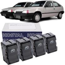 Kit 4 Botões Vidro Eletrico Kadett Ipanema 1989 a 1994