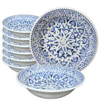 Kit 4 Bowl Melamina Bolo Sopa Cereal Ideal Crianças Não Corta Não Quebra Praia Piscina Casa Bar Petiscos