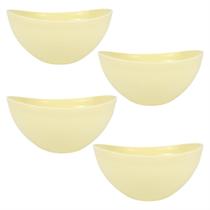 Kit 4 Bowls Alimentos Petisco 600ml Amarelo Candy Kit 4 Bowls Alimentos Petisco 600ml Amarelo Candy