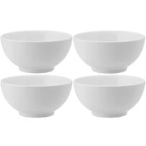 Kit 4 Bowls de Melamina Branca 10,3x5,2cm Serata 200ml Haus Concept Cumbuca para Caldos
