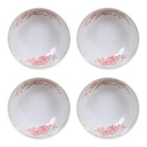 Kit 4 Bowls Melamina 650ml Orquídeas Mesa Posta Família