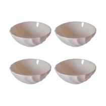 Kit 4 Bowls Tigela Petisqueira Decorativa Cerâmica Branca 250ml Kit 4 Bowls Tigela Petisqueira Decorativa Cerâmica Branca 250ml