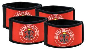 Kit 4 Braçadeira De Brigadista Em Neoprene