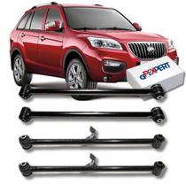Kit 4 braços oscilante tensor traseiro lifan x60 2013 2014 2015 2016 2017 2018 2019