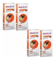 Kit 4 Bravecto 4,5 A 10 Kg Cachorro Antipulgas E Carrapatos