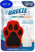 Kit 4 Breeze Paw Sweet Candy Aromatizador Ambientes Carros