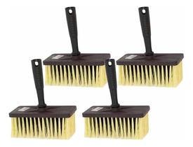 Kit 4 Broxa Para Pintura Pedreiro Retangular Roma 15x5,5 Cm Kit 4 Broxa Para Pintura Pedreiro Retangular Roma 15x5,5 Cm