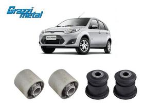 Kit 4 Bucha Balança Bandeja Dianteira Ford Fiesta Hatch 2005