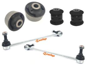 Kit 4 Bucha Bandeja + 2 Bieletas Estabilizadora VW Jetta Após 2011 Golf Fusca A3 Após 2014 Kit 4 Bucha Bandeja + 2 Bieletas Estabilizadora VW Jetta Após 2011 Golf Fusca A3 Após 2014