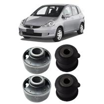 Kit 4 Bucha Bandeja Balança Dianteira Honda Fit 2003/2008