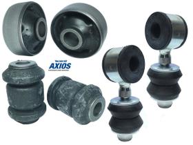 Kit 4 Bucha Bandeja Balança Golf Passat 94 a 98 Polo Classic Nova ORIGINAL AXIOS + 2 Bieletas Barra