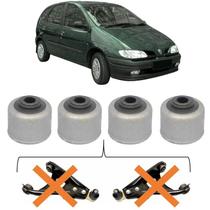 Kit 4 Bucha Bandeja Balança Megane Scenic 1997 A 2006