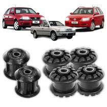 Kit 4 Bucha Bandeja Dianteira 2 Bucha Eixo Tras Gol G1-G4