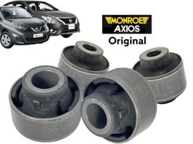 Kit 4 Bucha de Bandeja Nissan March e Versa 2011/... Orig. Axios