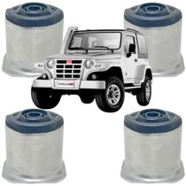 Kit 4 bucha maior do olhal braço tensor barra tensora tirante lateral suspensão diant ou tras troller t4 2002 a 2012