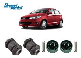 Kit 4 Buchaa Bandeja Dianteira Chery Celer 2013 2014 2015