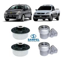 Kit 4 Buchas Bandeja Dianteira Montana 2002 2003 A 2012 Meriva 2003 2004 A 2012 Corsa 2002 A 2012 - SAMPEL