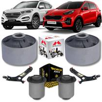Kit 4 buchas bandeja dianteira new tucson sportage 16/