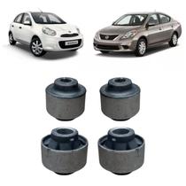Kit 4 Buchas Bandeja Susp. Dianteira Versa e March 2012...
