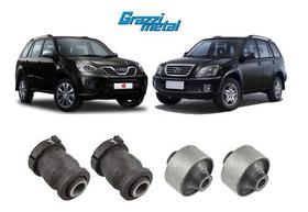 Kit 4 Buchas Bandejas Chery Tiggo 2009 2010 2011